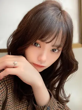 セミロング 韓国ヘア🇰🇷髪質 改善たけるのヘアスタイル