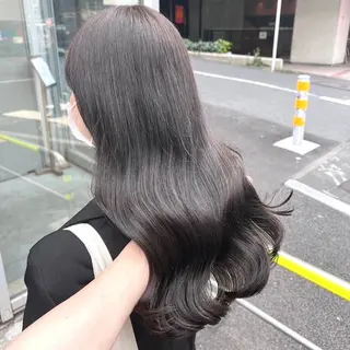 カラー 韓国風ベージュ🤎 赤みなし🌿横浜🤎のヘアスタイル