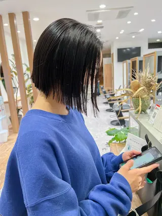 ショート カラー 韓国風デザイン 💐MIZUKI💐のヘアスタイル