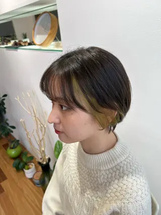 ショート カラー hairsalon de Forever clair所属・透明感カラー 板橋　島村美咲のヘアスタイル