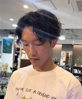 パーマ メンズ 年間2000名担当◎ パーマ職人/仲原佑樹のヘアスタイル