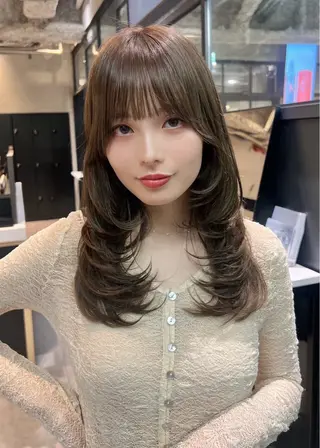 ロング 久保 嗣温のヘアスタイル