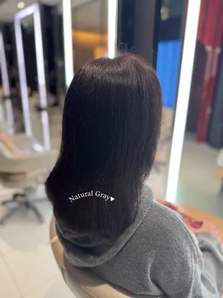 セミロング カラー 🤍うる艶カラー🤍 たむら みなみ 銀座のヘアスタイル