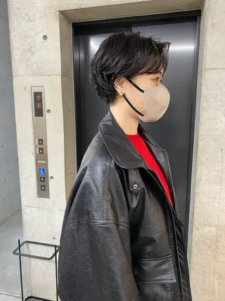 ショート パーマ ヘアアレンジ son hair HIROEのヘアスタイル