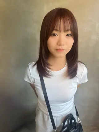 セミロング ミヨシマユ✨ チーフ就任記念🌈のヘアスタイル