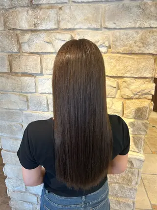 ロング カラー Mei /オリーブ カラー/アレンジのヘアスタイル