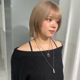 ショート カラー ハイトーン/ボブ /HBL/AYUNAのヘアスタイル