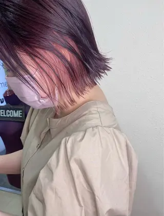 ショート カラー ハイトーンカラー🍑 心斎橋のヘアスタイル