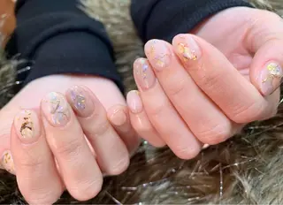 ネイル 🌙都岡 ムーンネイルのネイルデザイン