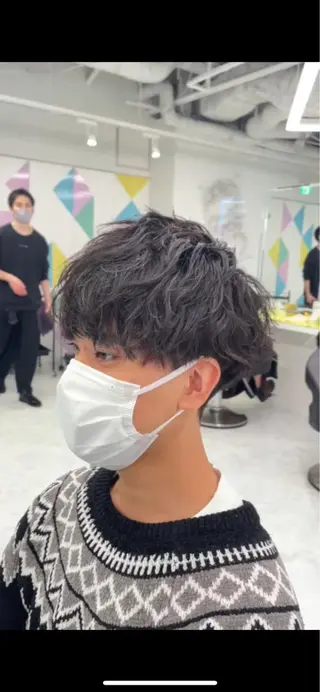 ショート カラー パーマ 【メンズ特化】 笹目純のヘアスタイル