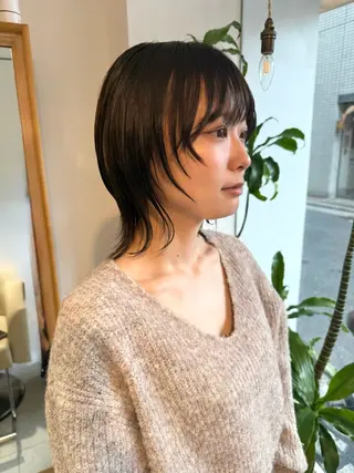 ショート カラー 安永 涼のヘアスタイル