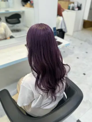 ロング カラー 🩷モテ髪&透明感 🩷ミルクティー🩷のヘアスタイル