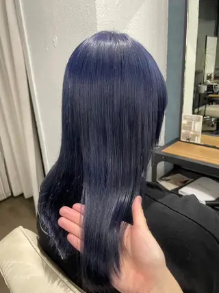 ロング カラー Una所属・韓国風カラー✄ カズホのヘアスタイル