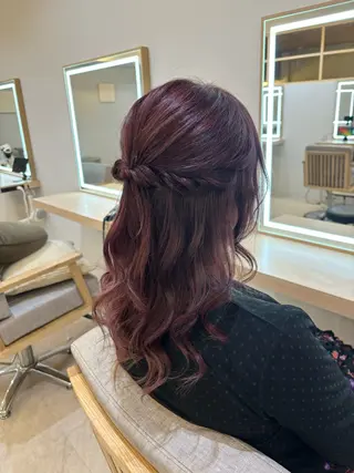 ロング カラー ヘアアレンジ little×kuruku 銀座2号店 【リトルクルク】所属・🗽うる艶/メンズ Yui🗽🗺️のヘアスタイル