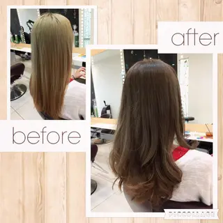 ショート ミディアム セミロング ロング カラー 中村 卓也のヘアスタイル