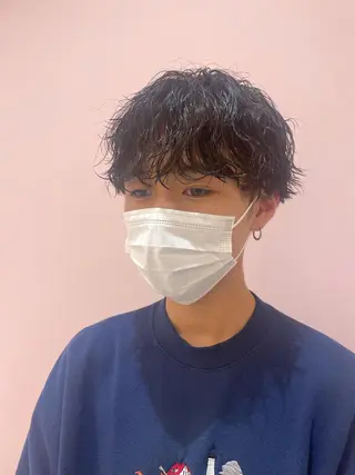 メンズ ボブ/透明感カラー /nicoのヘアスタイル