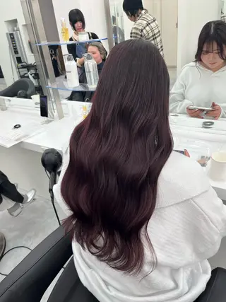 ロング カラー ヘアアレンジ 艶髪ハイトーン🫧 Kurehaのヘアスタイル