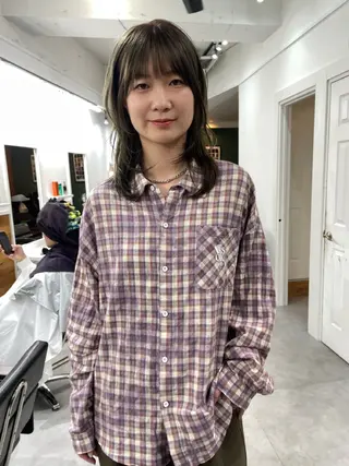 ミディアム レイヤー/似合わせ TAKUYAのヘアスタイル