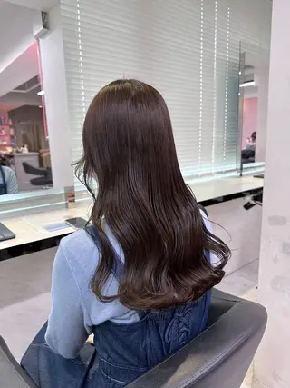 カラー 暗め透明感カラー🤍 トレンドスタイル🤍のヘアスタイル