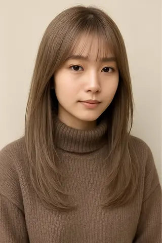 ロング カラー Leyシェアサロン所属・Ken施術者 1%未満ドライカットのヘアスタイル