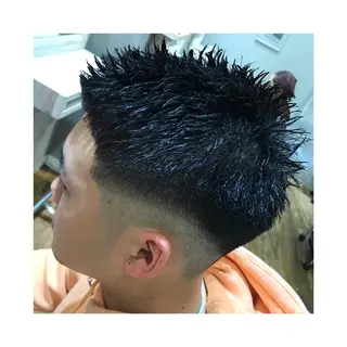 ショート メンズ 及川シゲル 髪質改善講師のヘアスタイル