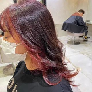 ミディアム カラー CIEL天六店 三上春のヘアスタイル