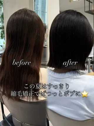 ミディアム 本田 聖のヘアスタイル