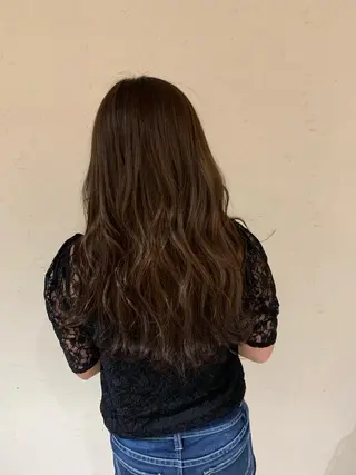 ロング カラー 小島嵩人 縮毛矯正 髪質改善のヘアスタイル