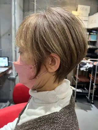 ショート カラー ヘアアレンジ 駅チカ【ali'i】 アリイ花崎友美☘のヘアスタイル