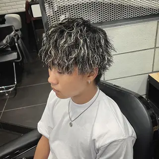 メンズ メンズ特化/パーマ/ メッシュ/竜成のヘアスタイル