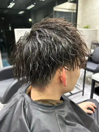 ショート パーマ メンズ Seaツイスト/ ユウガのヘアスタイル