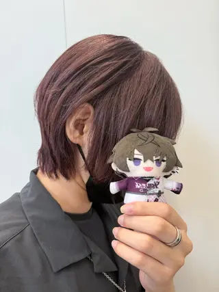 ミディアム カラー インナーカラー/推し ウルフ/アニメカラーのヘアスタイル