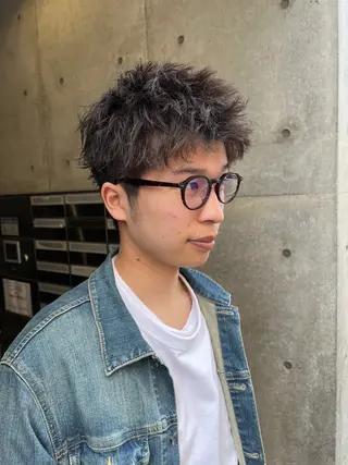 パーマ メンズ 大阪メンズハイトーン /スパイキー/RAIのヘアスタイル