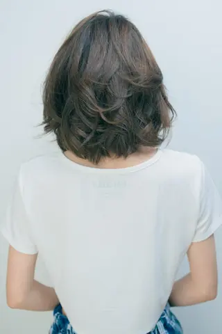 ミディアム a-granz 住吉店のヘアスタイル