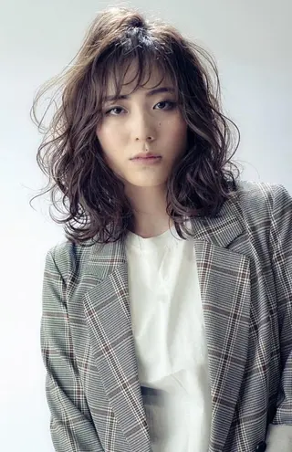 パーマ セミロング 大人女性を美しく✱ 吉祥寺BRING近藤のヘアスタイル