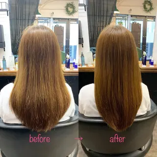 セミロング 縮毛矯正&髪質改善 MAILHAIRのヘアスタイル