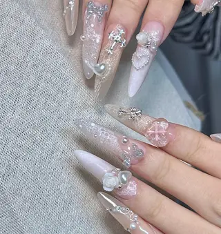 キッズ By moonネイル 🌷ワンホン/韓国風のネイルデザイン