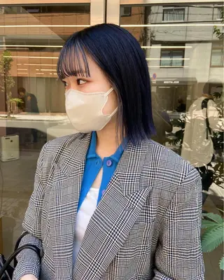 ミディアム カラー yuna/ボブカット /ハイトーンカラーのヘアスタイル