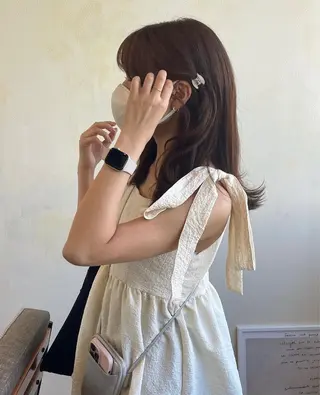 セミロング カラー R-5 shonandai所属・🍋透け感カラー🍃 オリーブ🍐Kahoのヘアスタイル