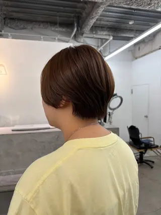 ショート パーマ×透明感カラー MIOのヘアスタイル