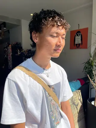 ショート パーマ メンズ アトム/ウルフ パーマ/レイヤーのヘアスタイル