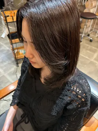 セミロング 川原 結希音のヘアスタイル