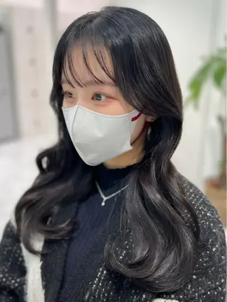 ロング まつパ/ケア ブリーチ/sEnAのヘアスタイル