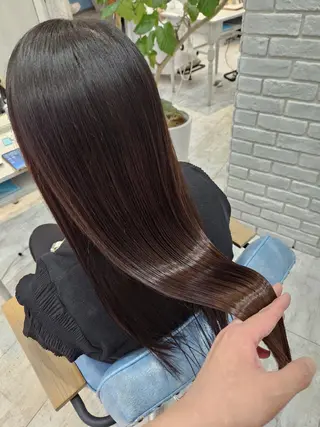ロング カラー ✂韓国ヘア髪質改善 レイヤー代表西村功平のヘアスタイル