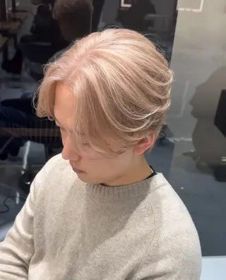 メンズ 白髪ぼかし/白髪 メッシュ/ゆうとのヘアスタイル