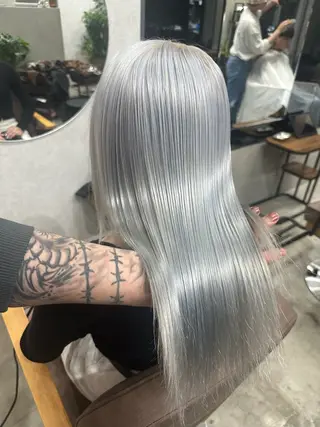 ミディアム カラー AiM エイム　韓国レイヤーのヘアスタイル