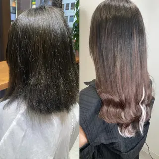 ショート ENA💗NEXT /ハイトーンエクステのヘアスタイル