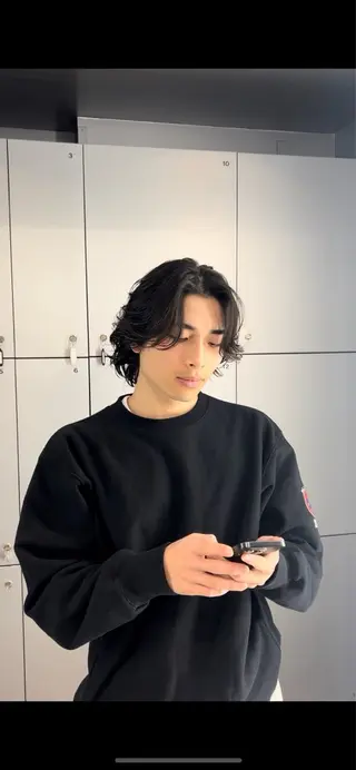 パーマ メンズ 藤平海音/fifth PARKのヘアスタイル