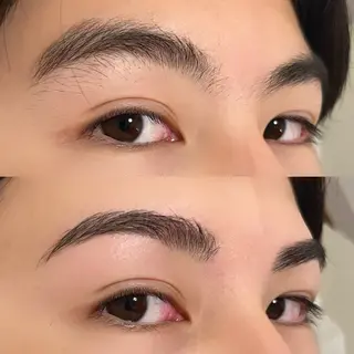 メンズ アイブロウ iplus✴ まつげ、眉毛、耳つぼのマツエク・マツパデザイン