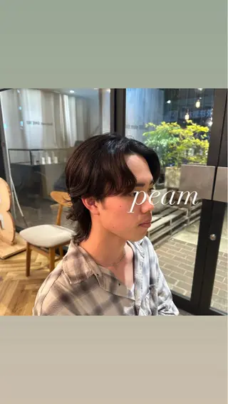 パーマ メンズ 飯島 美海のヘアスタイル